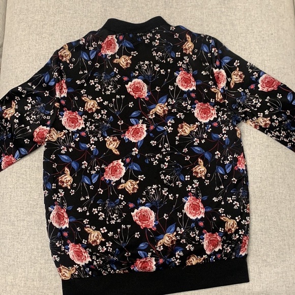 Topshop floral bomber jacket size 4 - Picture 5 of 8
